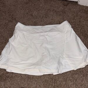White Athletic Skort